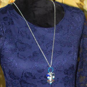 Penguin silver necklace